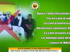 MESSAGE DE DÉNONCIATION ET DE CONDAMNATION DU CDM SUITE À LA MISE EN PLACE D’UN BUREAU DU FRONT DE LIBÉRATION DE L’AZAWAD EN CÔTE D’IVOIRE