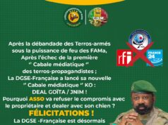 Après la débandade des terros-armés sous la puissance de feu des FAMa;