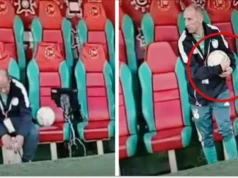 CAN 2025: un membre du staff algérien vole un ballon lors du match contre la Guinée équatoriale