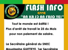 Tout le monde est édifié!Plus d’arrêt de travail le 25 du Mois pour non paiement de salaire.