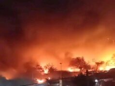 Bamako : Un violent incendie ravage le marché de Sougouni Koura à Médina Coura