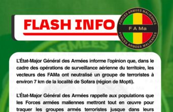 L’Etat-Major Général des Armées informe l’opinion