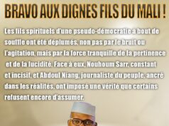 BRAVO AUX DIGNES FILS DU MALI !