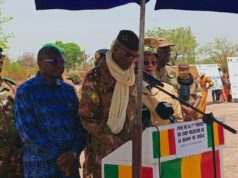 Maillage sécuritaire : Le Général Sadio Camara pose la première pierre du nouveau camp militaire de Dioïla