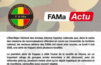 L’État-Major Général des Armées informe l’opinion nationale